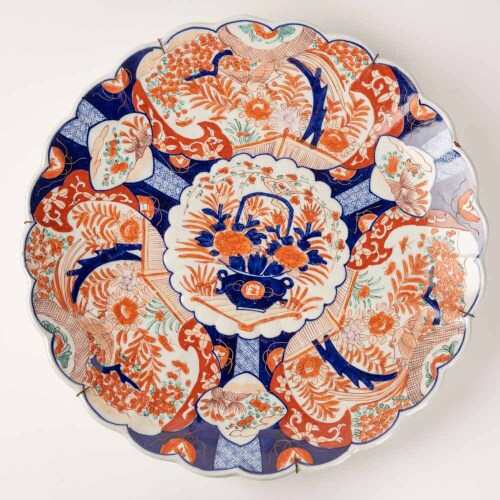 A Japanese Meiji era Imari large plate