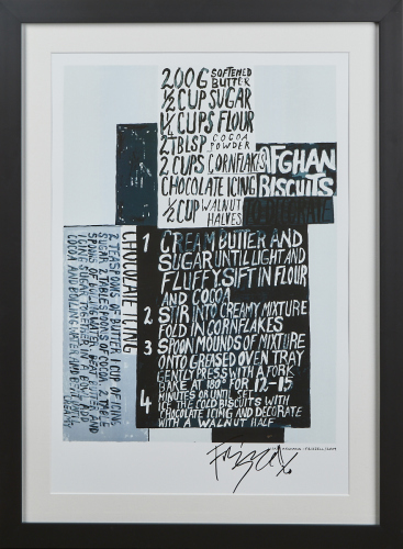 DICK FRIZZELL Lisas Afghans Signed Print