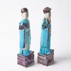 Two Chinese 19th century famille-verte figural ornaments - 2