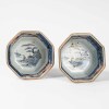 A Pair of 19th century Japanese Imari octagonal boxes with western figures motifs - 2