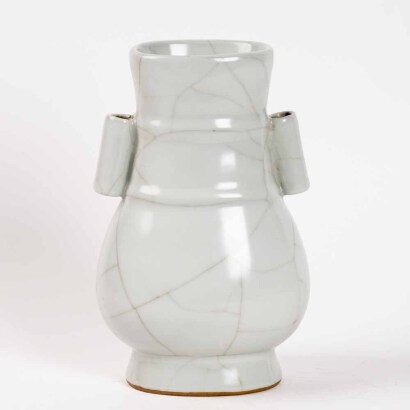 A Chinese Ge-type handled vase