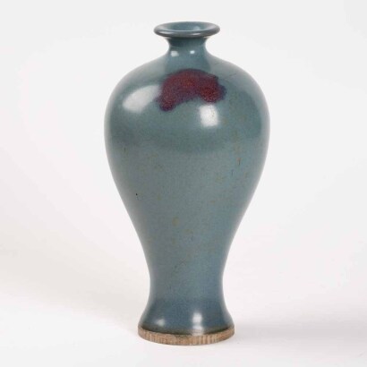 A Chinese Junyao glazed purple-splashed meiping