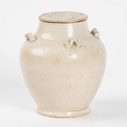 A Chinese Song Dynasty Yingqing holding lided jar