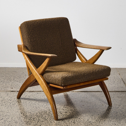 An Organic Mid-Century Topform Westpoort Armchair