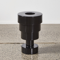 An Ettore Sottsass Kartell Black Calice Vase