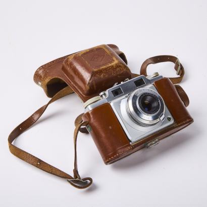 An German Agfa Camera in Leather Case c.1950-60s