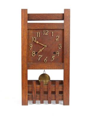 An Early-20th Century American Session Arts & Crafts Mantel Clock