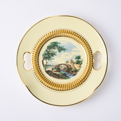 A Handmade Italian Florentin Wall Hanging Plate