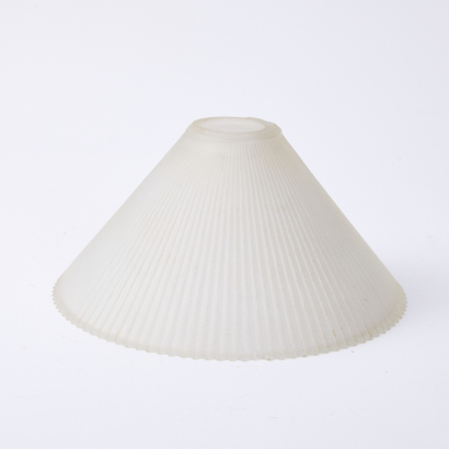 A Pleated Glass Lampshade