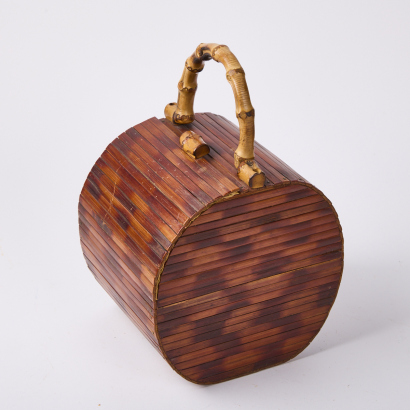 A Vintage Bamboo Handbag