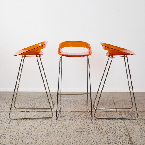 A Set Of Three Contemporary Stools