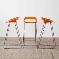 A Set Of Three Contemporary Stools