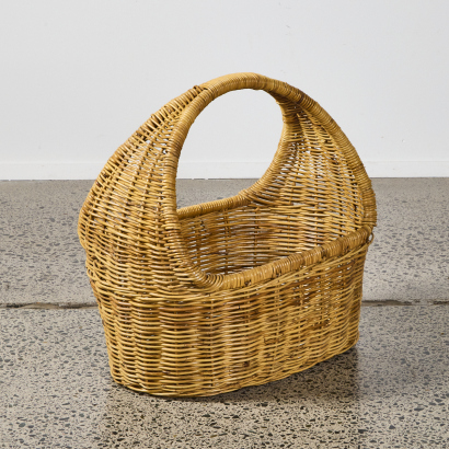 A Large Cane Basket