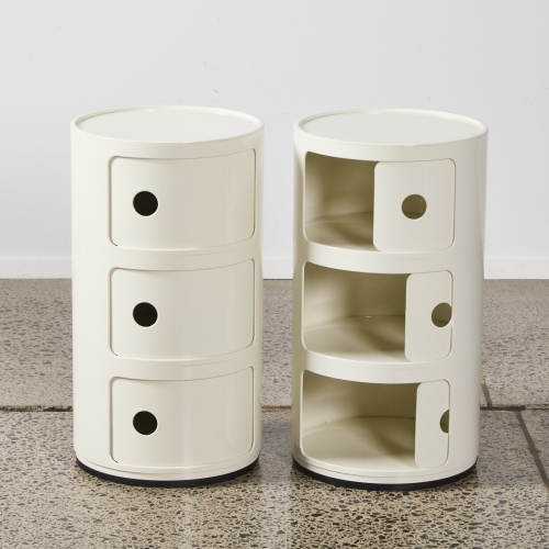 A Pair Of Kartell Componibili Side Tables By Anna Castelli Ferrieri