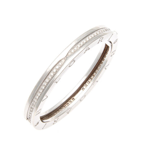 18ct White Gold Bvlgari Diamond Bangle