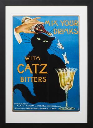 A Mix Your Drinks With Cats Bitters Print