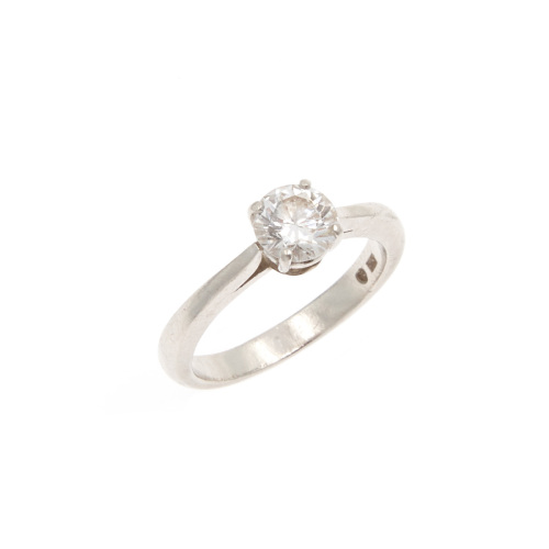 Platinum Solitaire Diamond Ring