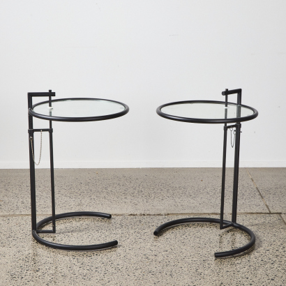 A Pair of Eileen Gray Style Side Tables