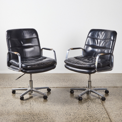 A Pair Of Knoll Executive Office Chairs