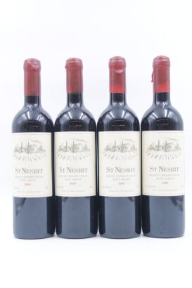 (4) 2009 St Nesbit Merlot Cabernet Franc Petit Verdot, Karaka