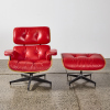 A Eames Style Lounge Chair & Footstool - 2