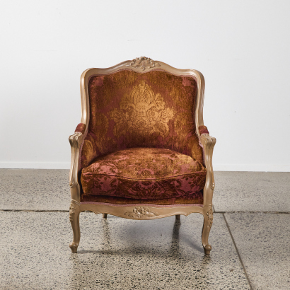 A Louis XV Style Bergere Armchair