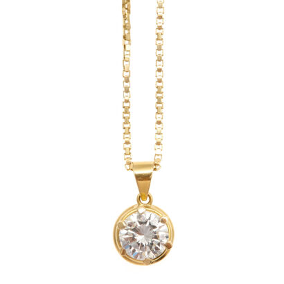 18ct Diamond Solitaire Pendant