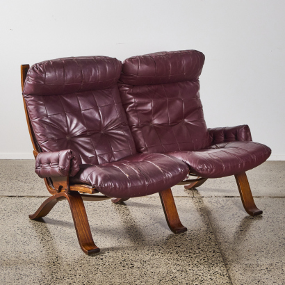 A Vintage Leather Module Sofa by Gerald Easton