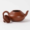 A Chinese red stoneware pear-shaped teapot (Mengchen Mark) - 2