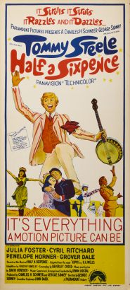 An Original 'Half A Sixpence' Movie Advertisement