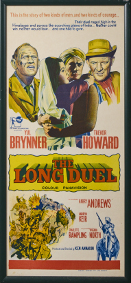 An Original Framed 'The Long Duel' Movie Advertisement