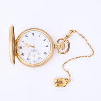 50mm, 9ct Rolled Gold, Baume, "The Spartan" Manual Wind Hunter Pocket Watch