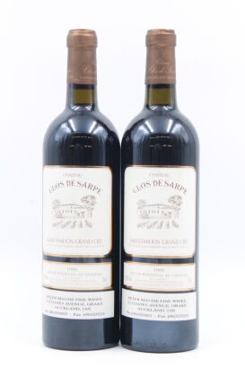 (2) 1999 Chateau Clos de Sarpe, Saint-Emilion Grand Cru