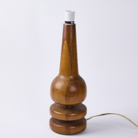 A Mid Century Turned Wood Lamp Base