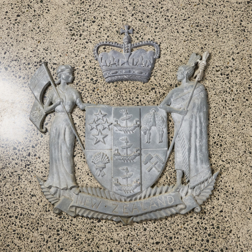 A Large Cast Aluminium New Zealand Crest