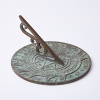 An Antique Cast Iron Sundail