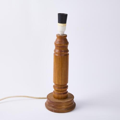A Mid Century Turned Wood Lamp Base