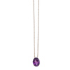 18ct White Gold Amethyst Pendant - 2