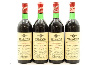 (4) 1973 Orlando Selected Dry Red Shiraz - Cabernet Sauvignon, Barossa Valley