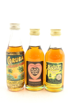 (1) Rum Miniatures, 3 Bottles Sold as One Lot