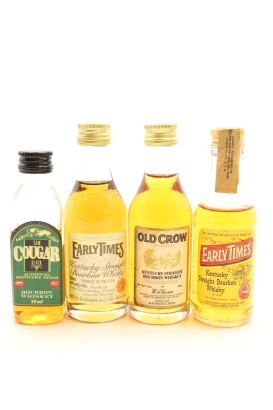 (1) Bourbon Whisky Miniatures, 4 Bottles Sold as One Lot