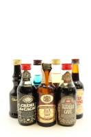 (1) Cafe & Fruit Liqueur Miniatures, 7 Bottles Sold as One Lot