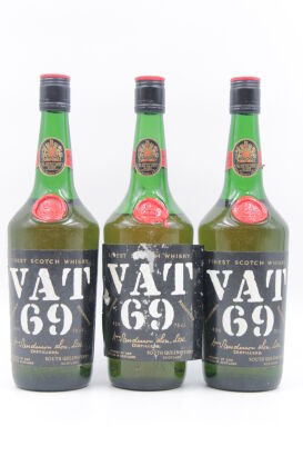 (3) Vat 69 Blended Scotch Whisky circa 1960s