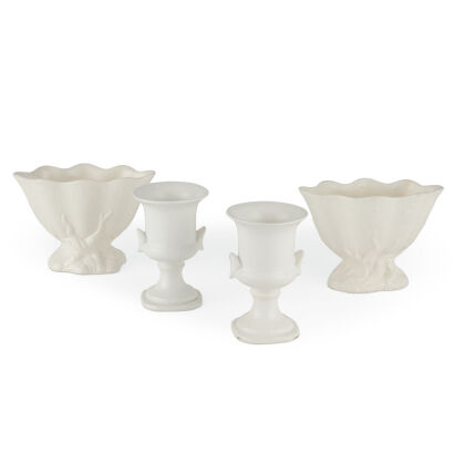 A Collection of Four Small Crown Lynn Vases