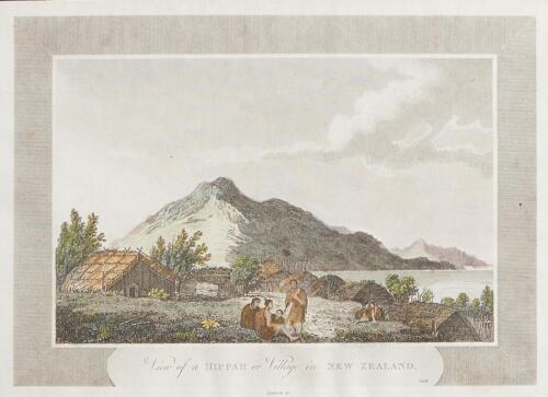 View of a Hippah or Village in New Zealand by John Webber