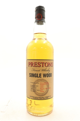 (1) Willowbank Prestons Single Wood New Zealand Single Malt Whisky, 40% ABV, 750ml