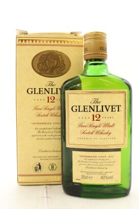 (1) The Glenlivet 12 Year Old Single Malt Scotch Whisky, 40% ABV, 350ml, Circa 1990s (GB)