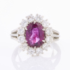 Platinum, Vintage, 1.87ct Ruby / .96ct Diamond Ring