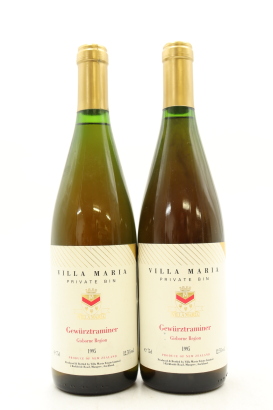 (2) 1995 Villa Maria Private Bin Gewurztraminer, Gisborne