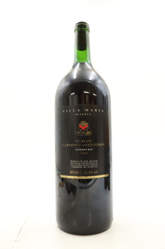 (1) 1995 Villa Maria Reserve Cabernet Sauvignon Merlot, Hawke's Bay, 1500ml